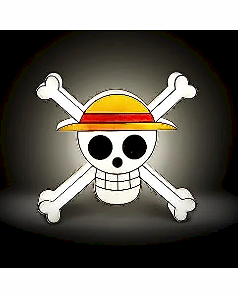 One Piece Skull Lamp Figür