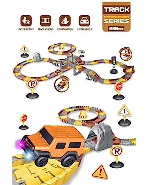 İnşaat Tracks Yol Set 288 Parça