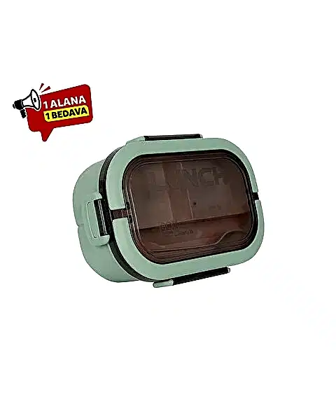 Meysa iki Hazneli Beslenme Kabı Yeşil