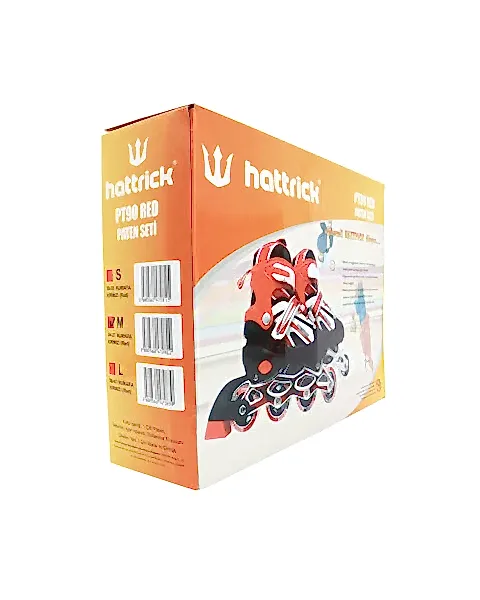 Hattrick PT 90 Kırmızı Paten M 34-37