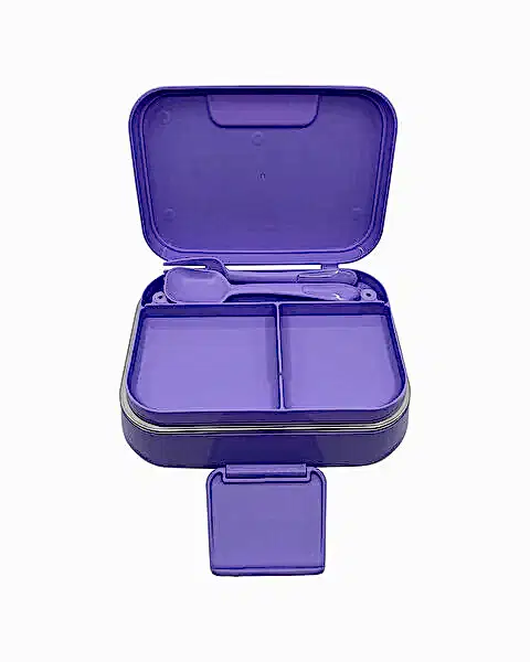 Kuromi Çelik 2 Bölmeli Mor Beslenme Kutusu