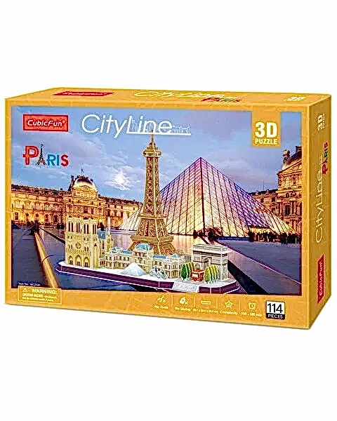 Cubic Fun City Line Paris 3D Puzzle 114 Parça
