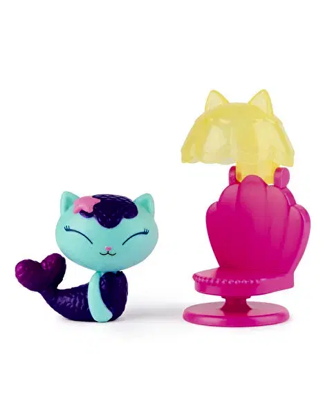 Gabby’s Dollhouse Mercat & Spa Chair Figür ve Aksesuar Seti