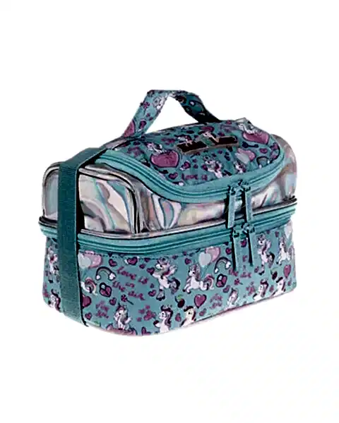 Kaukko Kids&Love Aynalı Taşlı Unicorn Termos Beslenme Çantası
