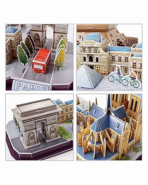 Cubic Fun City Line Paris 3D Puzzle 114 Parça