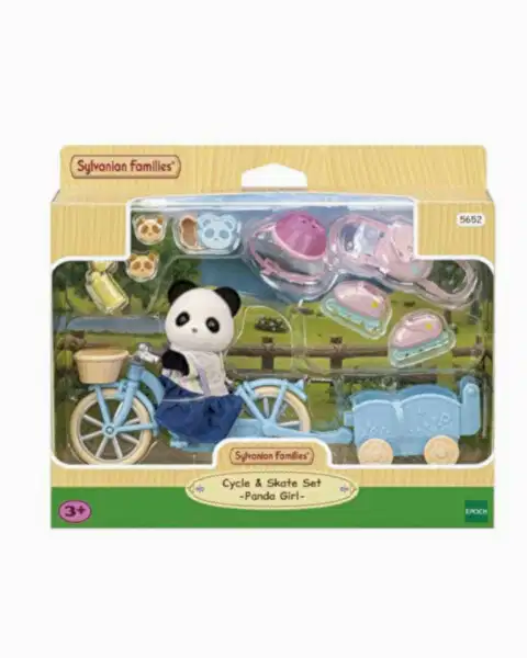Sylvanian Families Bisiklet ve Paten Seti Panda Kız