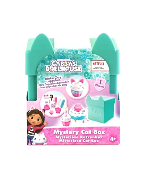 Gabby's Dollhouse Gi̇zemli̇ Kedi̇ Kutusu Make Clay Cupcakes