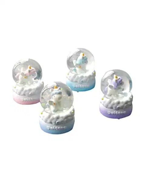 Mini Işıklı Unicorn Kar Küresi