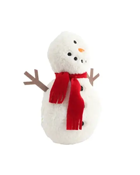 Kırmızı Atkılı Peluş Kardan Adam