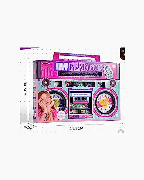 Renkli Boncuk ve İp Saç Bileklik Örgü Seti