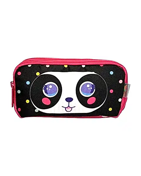 Kaukko Kids&Love 3 Bölmeli Cute Face Panda Kalem Çantası