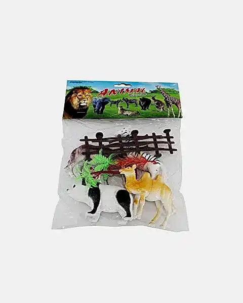 Poşetli 4 Parça Oyuncak Hayvan Seti