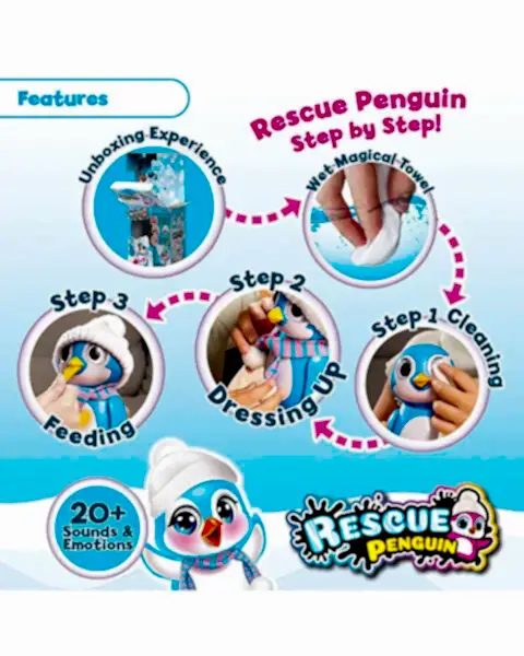 Silverlit Rescue İnteractive Penguen Mavi