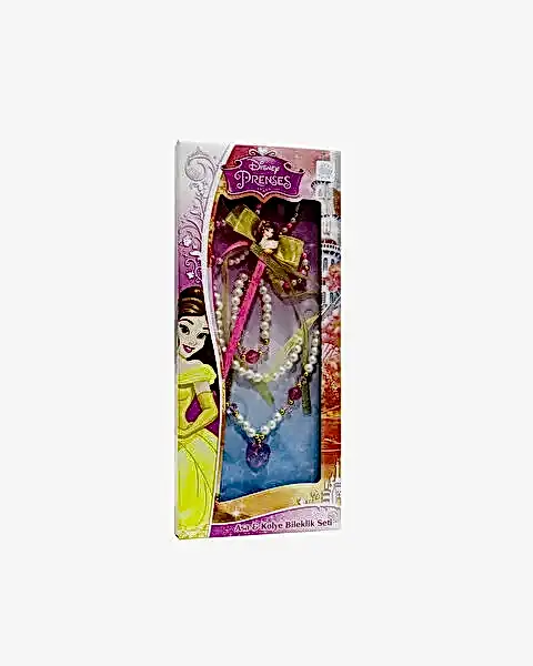 Disney Prenses Belle Asa Kolye Bileklik Seti