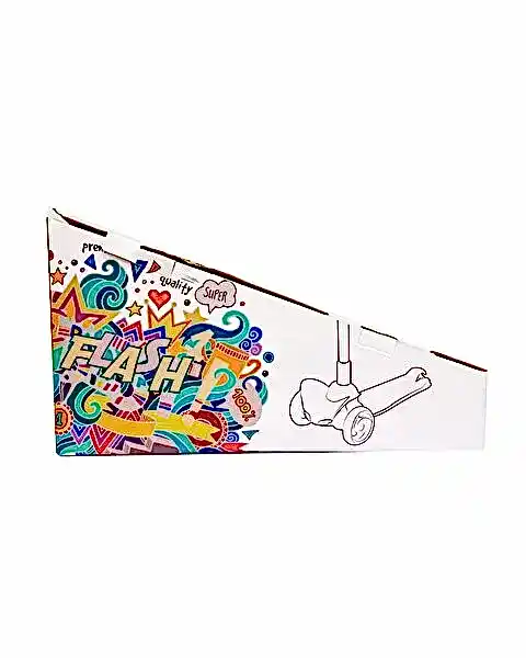 Mega Flash Işıklı Scooter Kırmızı