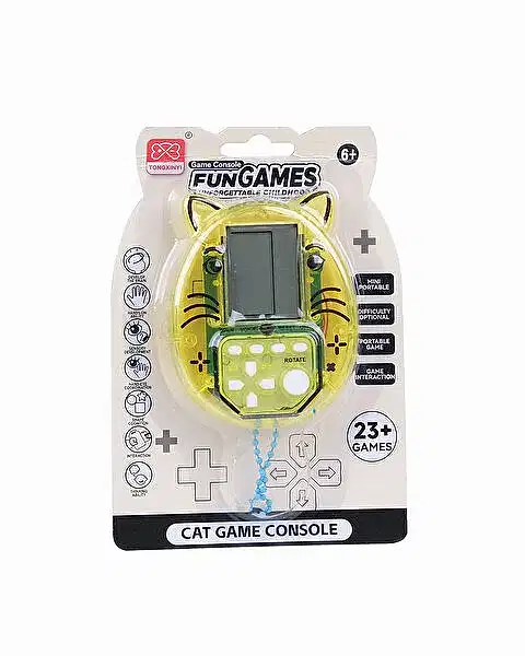 Nostaljik Tetris Oyun Konsolu Kedi Desen