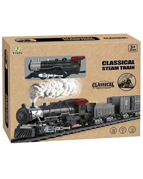 Classic Steam Kumandalı Pilli Tren Seti 29 Parça