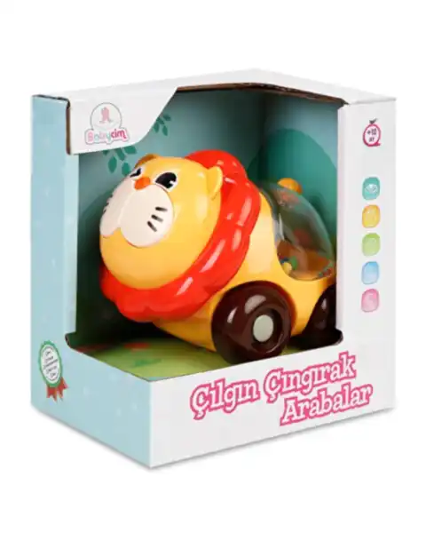 Babycim Çılgın Çıngırak Araba Aslan