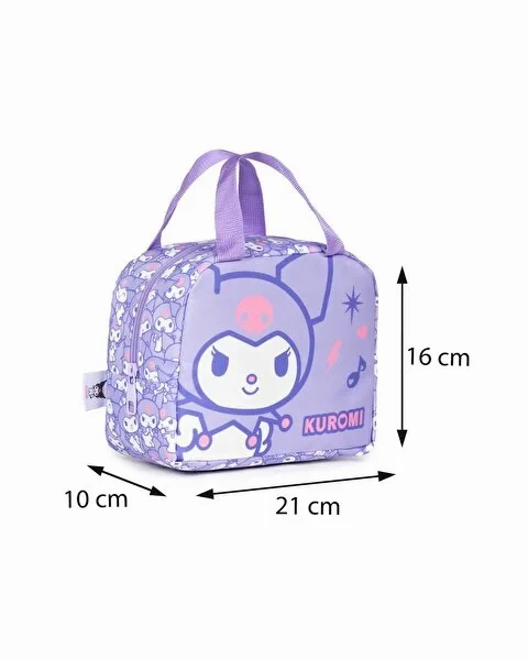 Kuromi Desenli Termal Beslenme Çantası Lila