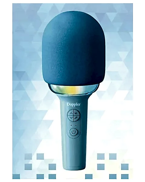 Doppler Rainbow Karaoke Mavi Mikrofon