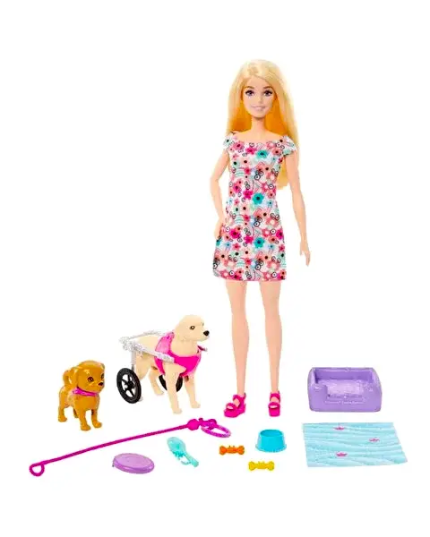 Barbie ve Engelli Köpeği Oyun Seti HTK37