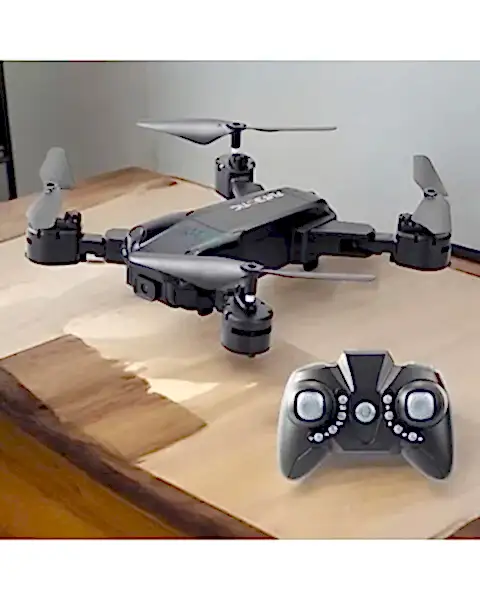 Foldable Drone Işıklı USB Şarjlı Kameralı Uzaktan Kumandalı Drone