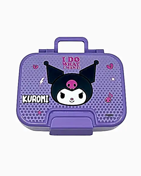 Kuromi Çelik 2 Bölmeli Mor Beslenme Kutusu