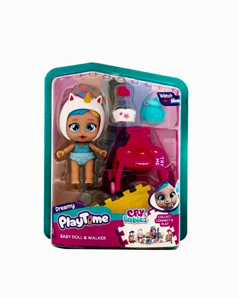 Cry Babies Play Time Mini Bebek ve Yürüteç 923218