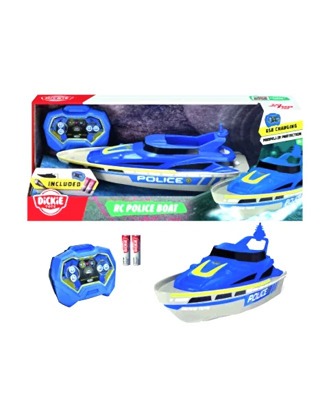 Dickie Rc Police Boat