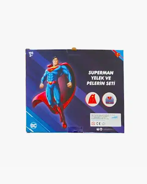 Superman Yelek ve Pelerin Seti