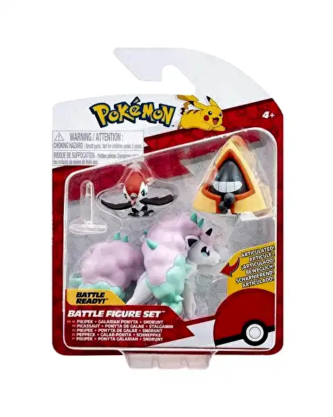 Pokemon Battle 3'lü Figür S14 Pikipek-Galarian Ponyta-Snorunt