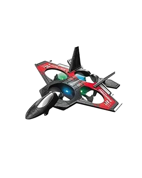 Uzaktan Kumanda 2.4 GHz LED Işıklı Jet Uçak Drone Kırmızı