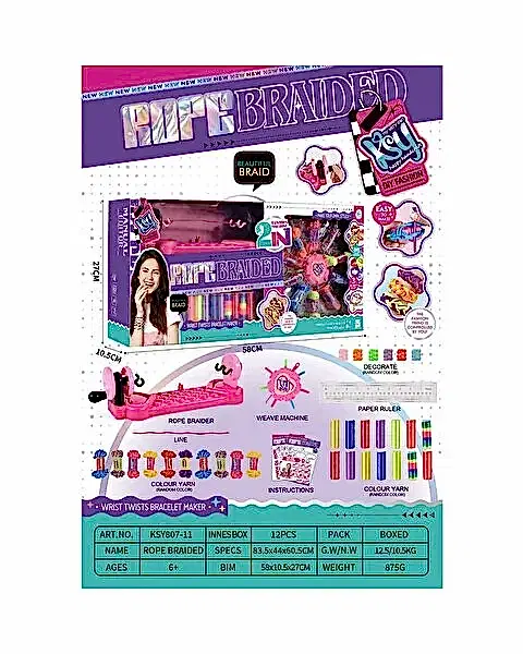 2'si 1 Arada Bileklik Örme ve Takı Yapma Makinesi Seti