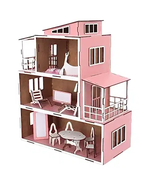 Ahşap Bebek Evi 2 15 Parça