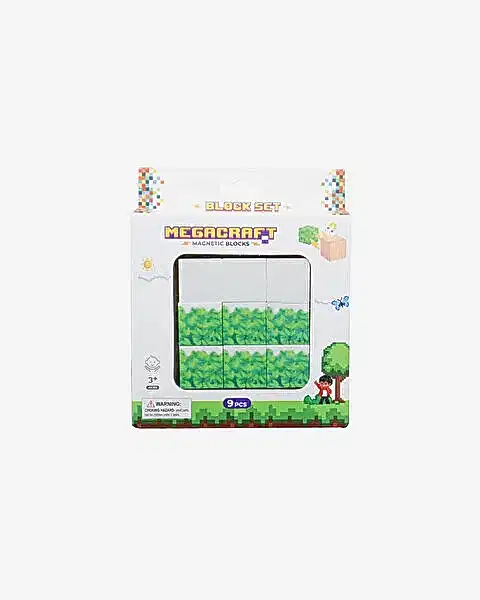 Megacraft Manyetik Bloklar Çim Desenli Blok