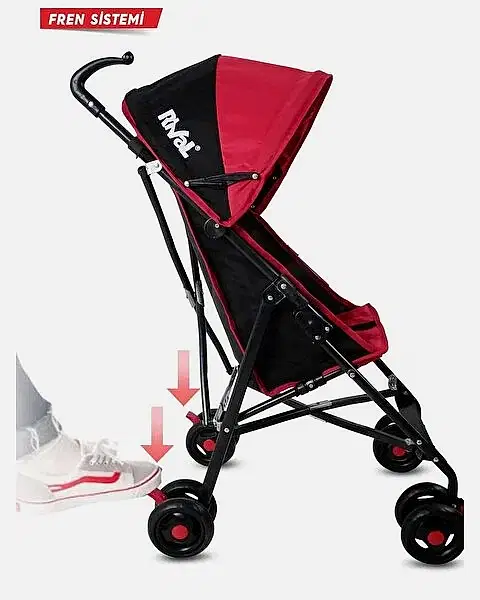 Rival Tokyo Baston Bebek Arabası Kırmızı RV108