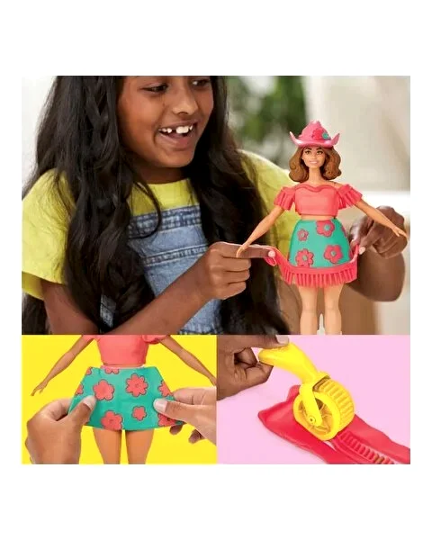 Play Doh Barbie Çiçekli ve Püsküllü Seti G1360