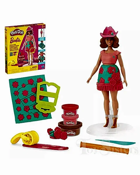 Play Doh Barbie Çiçekli ve Püsküllü Seti G1360