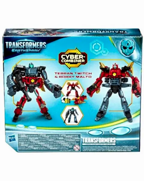 Transformers EarthSpark Terran Twitch ve Robby Malto İkili Aksiyon Figürü Seti