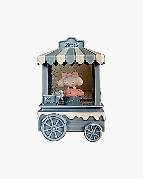 Dondurma Arabalı Kar Küresi