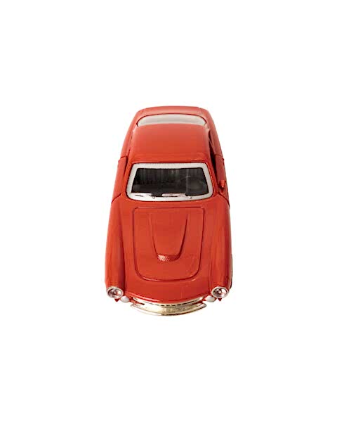 Sesli Işıklı 1:36 Metal Çek Bırak Tek Kapı Araba Kırmızı