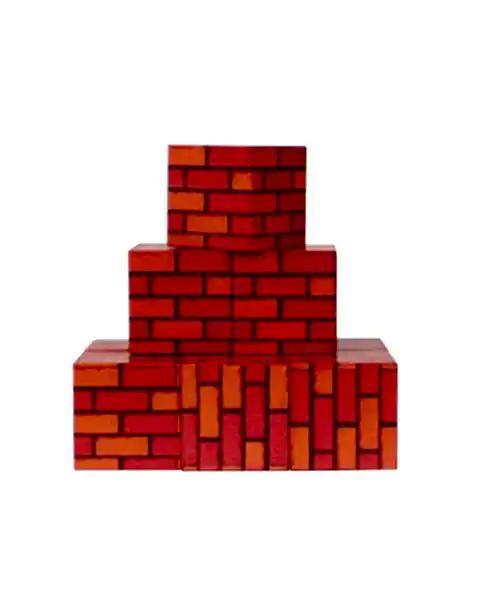 Megacraft Manyetik Bloklar Tuğla Desenli Blok