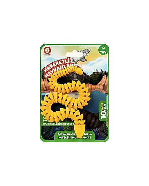 Hareketli Hayvanlar Serisi Sarı Viper Yılan