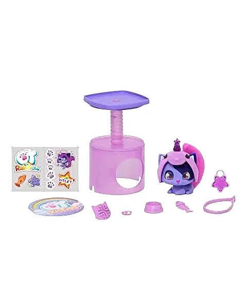 QT Kittie Gökkuşağı Serisi Sürpriz Aksesuarlı Yavru Kedi Rocky