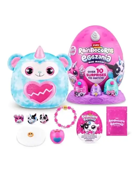 Rainbocorns Mini Eggzania Sürpriz Peluş Beyaz Boynuz