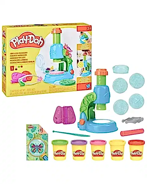 Play Doh Işıklı Mikroskop Oyun Seti