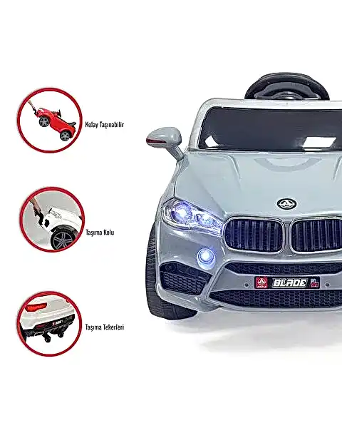 Blade 12 Volt Akülü Araba Gri