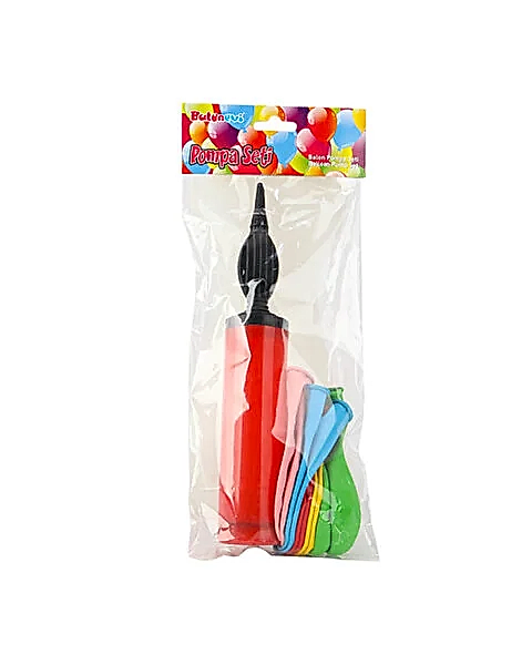 Parti Balon Pompa Seti Kırmızı