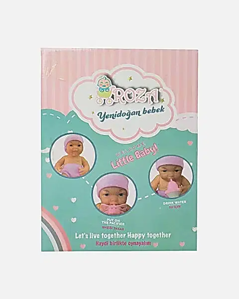 Roza Yeni Doğan Et Bebek 25 Cm