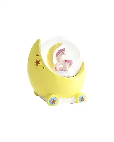 Mini Işıklı Renkli Unicorn Kar Küresi